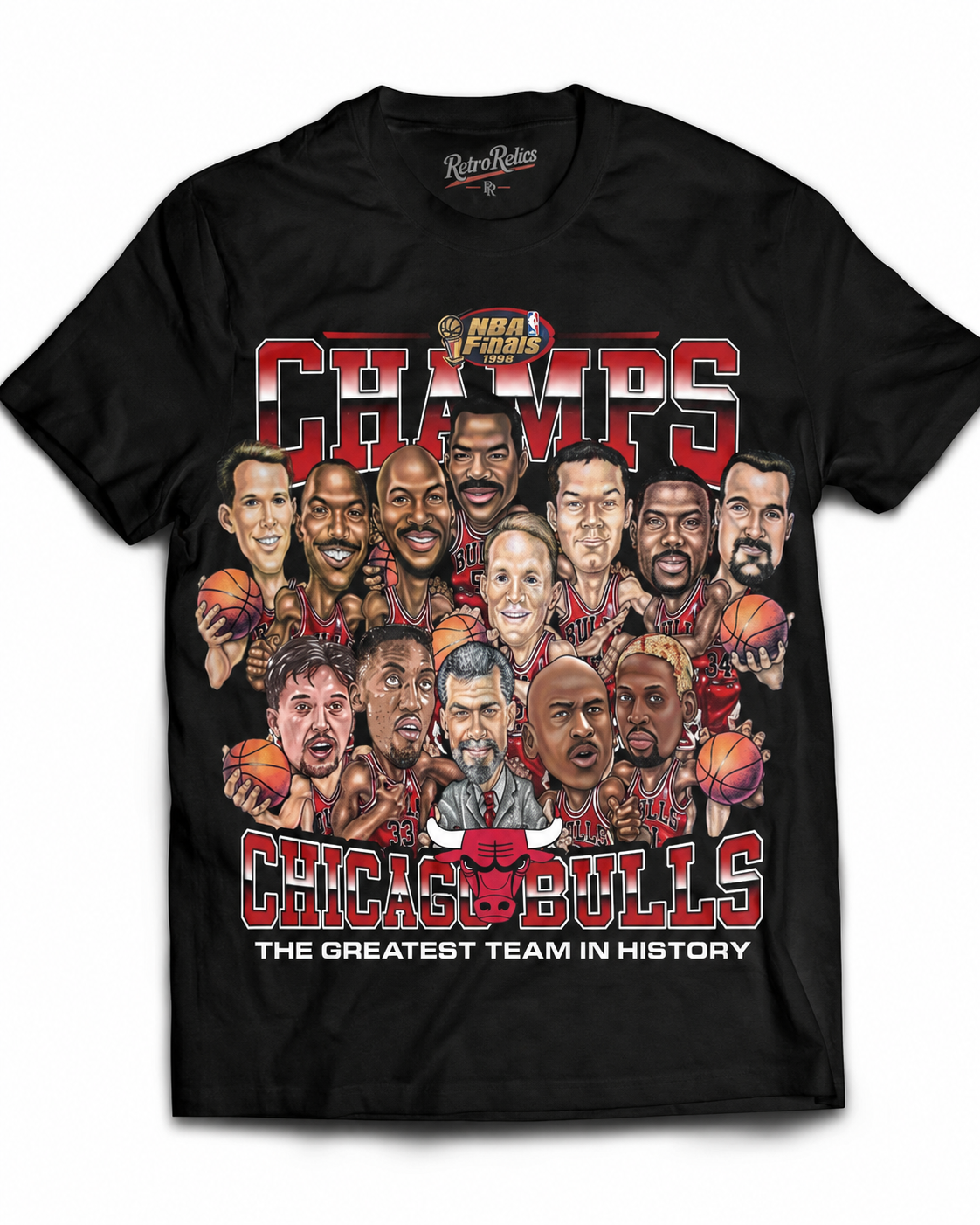 1996 Finals Cartoon Tribute T-Shirt