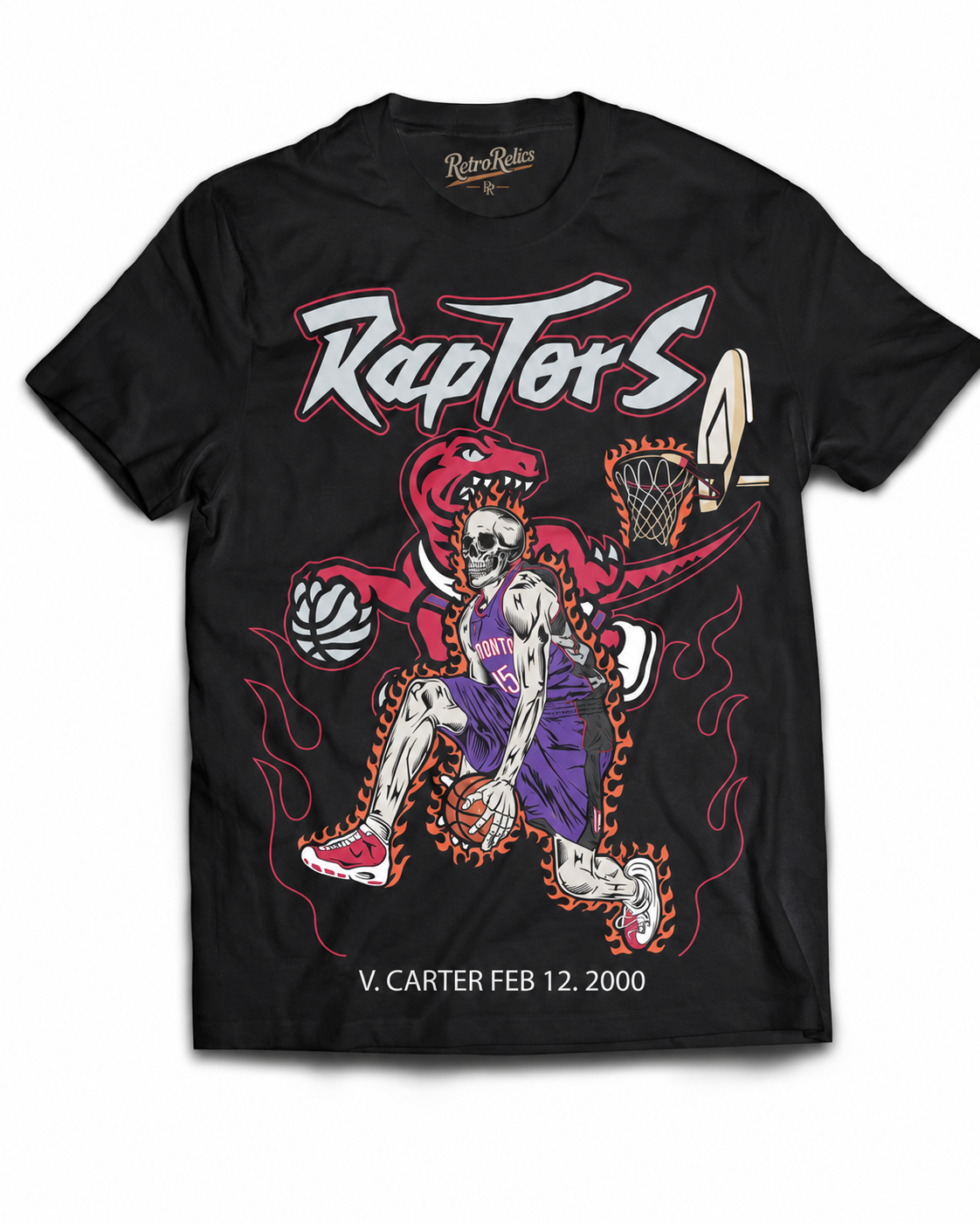 Raptors Tribute Dunk T-Shirt *Skull Edition*