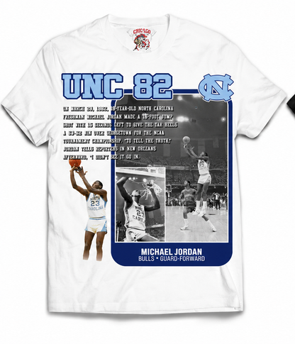 UNC 82 GOAT Tribute T-Shirt (WHITE)